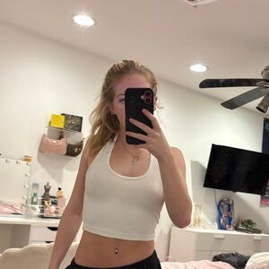 H&M White Crop Top